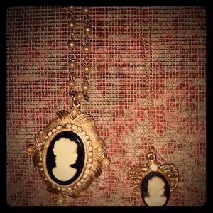 Mother/ daughter Cameo Necklaces